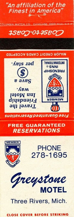 Greystone Motel - Matchbook (newer photo)